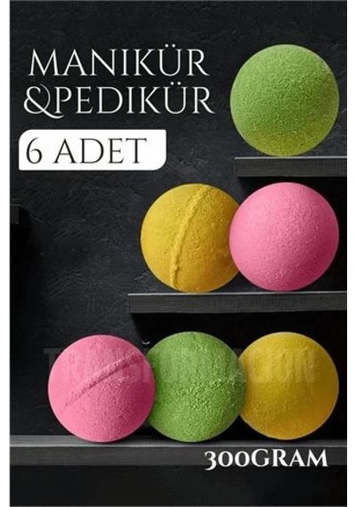 Manikür Pedikür Topu Manikür Bombası 6 Adet 300 Gram 721279