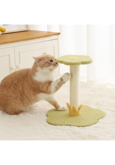 Kedi Tırmalama Direği, Kedi Ağacı Kedi Kulesi, Sisal Kaplı Tırmalama Direkleri Ve Çiçek Şekli Platformu İle Kap