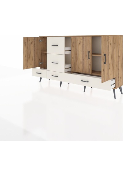 Arges Konsol 4 Raflı 5 Çekmeceli 3 Kapaklı 176x30x99 Çam-çam/aytaşı Atlas Çam/aytası - Atlas Çam Arges Konsol 4 Raflı 5 Çekmeceli 3 Kapaklı 176x30x99 Çam-çam/aytaşı Atlas Çam/aytası - Atlas Çam