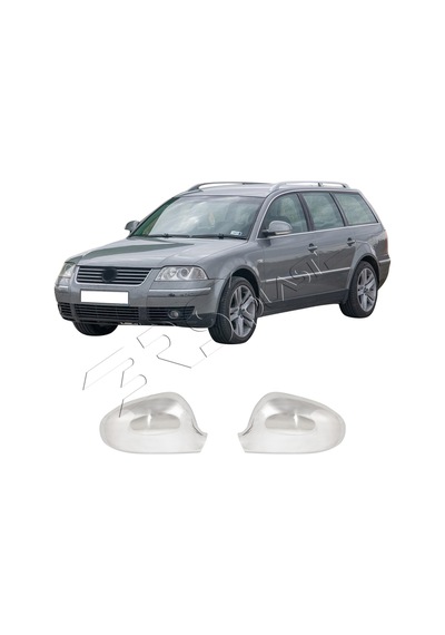 Volkswagen Passat 3b Uyumlu 1997-2004 Krom Ayna Kapağı 2 Parça Paslanmaz Çelik