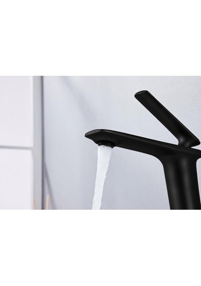 Forma Kısa Lavabo Bataryası Mat Sıyah Mat Siyah