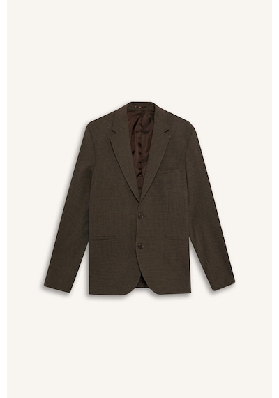 Defacto Modern Fit Blazer Ceket F7655ax25aubn571 Kahve