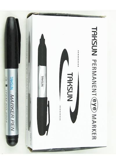 Permanent Marker Keçeli Koli Kalemi 10 Adet Mavi