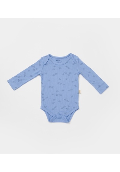 BabyCosy Organik Modal Fil Baskılı 2 Li Uzun Kollu Badi 001