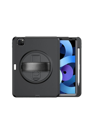 Apple Uyumlu İpad Pro 11 2018 Kılıf Hand Strap Tablet Kılıfı - Siyah Evimdeyokyok