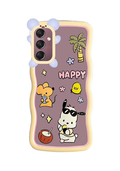 Samsung Galaxy Uyumlu A24 Kılıf Marla Seri Desenli Silikon Kapak