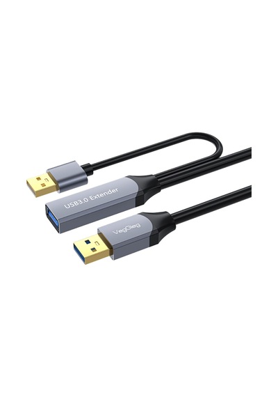 Usb 3.0 Uzatma Kablosu Sinyal Güçlendirici Extender Destekli Usb-a Uzatıcı Kablo 10 Metre Diger