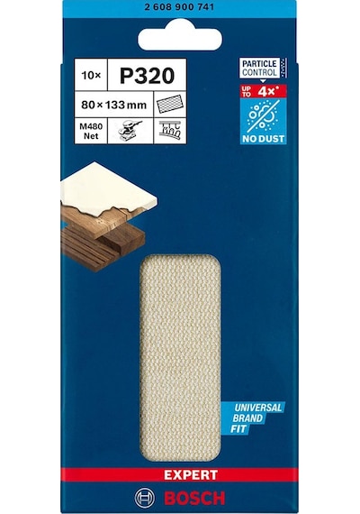 Bosch M480 80x133 Mm 320 Kum Elek Telli Ağ Zımpara 2608900741
