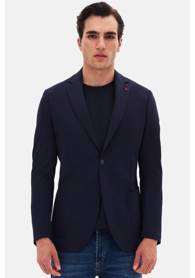 Twn Slim Fit Lacivert Düz Kumaş Ceket 4ec04e301464m Lacivert