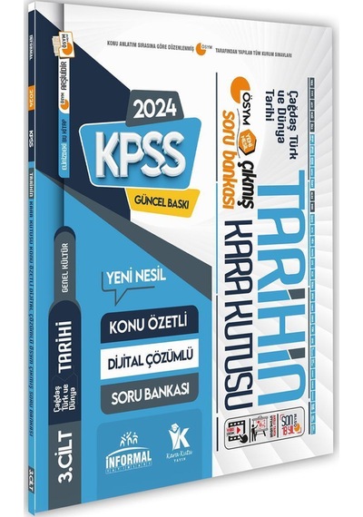 Kpss Tarihin Kara Kutusu 3lü Modüler Ösym Çıkmış Soru Bankası Dijital Çözümlü Konu Özetli