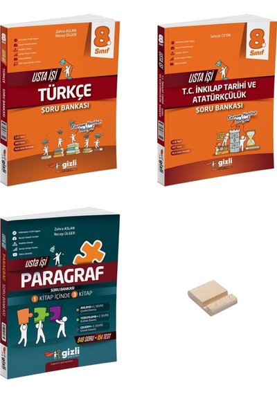 Lgs 8. Sınıf Usta İşi Türkçe İnkılap Ve Paragraf Soru Bankası 3lü Set