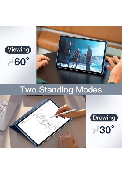 Samsung Galaxy Tab S9 Fe Sm-x510 X516 X518 Kılıf 10.9" Uyumlu Kılıf Akıllı Smart Standlı Kapaklı Kılıf