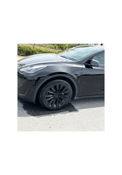 Red Lion Parts Tesla Model Y 2023-2025 Uyumlu 19 İnç Uberturbine Stil Jant Kapağı Seti - Mat Siyah