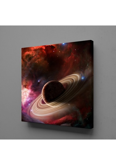 Gezegen Temalı Kanvas Tablo 100x100cm