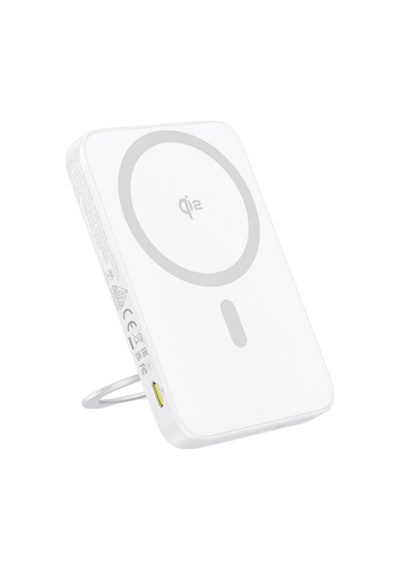 Baseus Picogo Qi2 Magsafe 5000 Mah 20w Powerbank Stand Özellikli + Type C To C Kablo - Beyaz