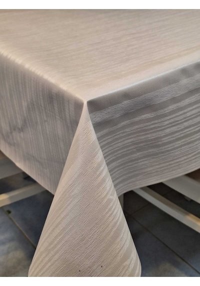 Elyaflı Pvc Muşamba - Desenli Silinebilir Masa Örtüsü Mrl78a Beyaz