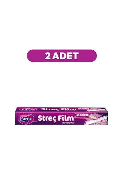 Kesme Bıçaklı 50m Streç Film İkili Paket