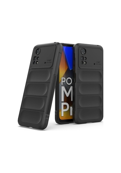 Cosmotex Newface Xiaomi Poco M4 Pro 4g Kılıf Optimum Silikon - Siyah Sıyah