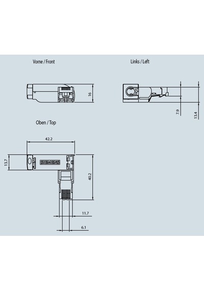 Siemens Uyumlu Rj45 6Gk1901-1Bb20-2Aa0