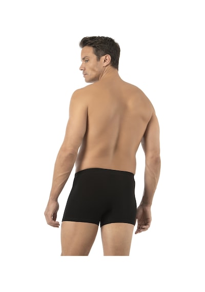 Özkan Underwear Özkan 12024 Erkek Pamuklu Likralı Süprem Esnek Rahat Boxer Şort Siyah