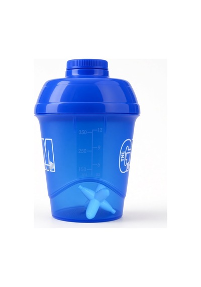 Gym Shaker 400 Ml Ölçekli Sızdırmaz Kapaklı Protein Shaker Mavi