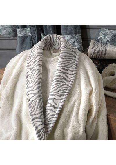 Dantela Premium Cotton Jakarlı Aile Bornoz Seti-Mery Krem Petrol Petrol - Krem Dantela Premium Cotton Jakarlı Aile Bornoz Seti-Mery Krem Petrol Petrol - Krem