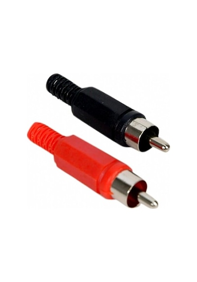 Rca Erkek Jack Kırmızı Siyah Kırmızı Erkek Rca Jack Siyah Erkek Rca Jack