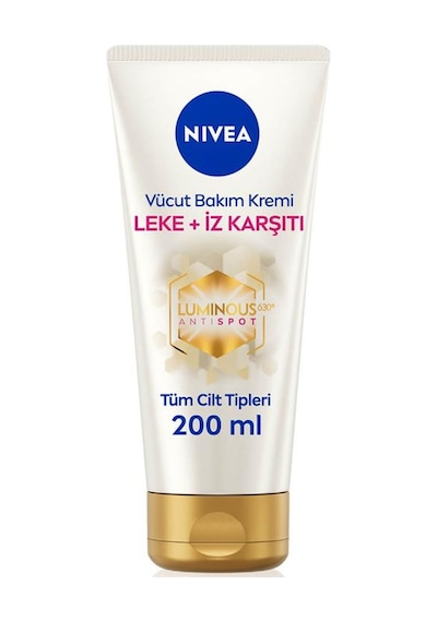 Nivea Luminous 630 Leke Ve İz Karşıtı Vücut Bakım Kremi Çatlak Ve Güneş Lekesi 48 Saat Nem 200 Ml