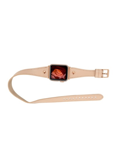 Apple Uyumlu Watch Deri Kordon 42-44-45mm Slim Dt Rt Nu1