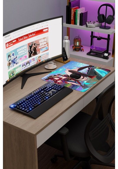 Chasca Genshin Impact Anime Gacha V1 - 48x40 Xl Gaming Mouse Pad Fare Altlığı