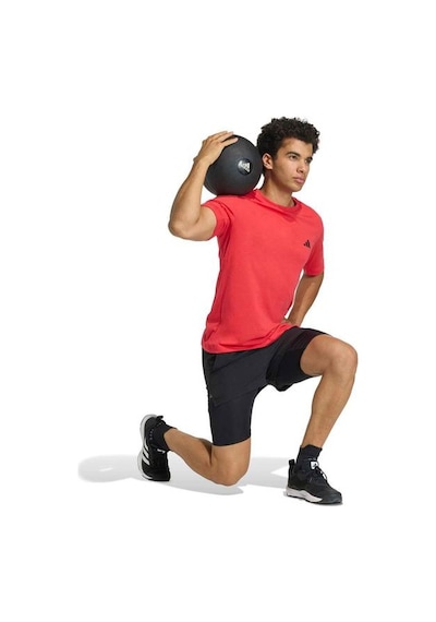 Adidas Workout Essentials Feelready Erkek Kırmızı Yuvarlak Yaka Tişört Kırmızı