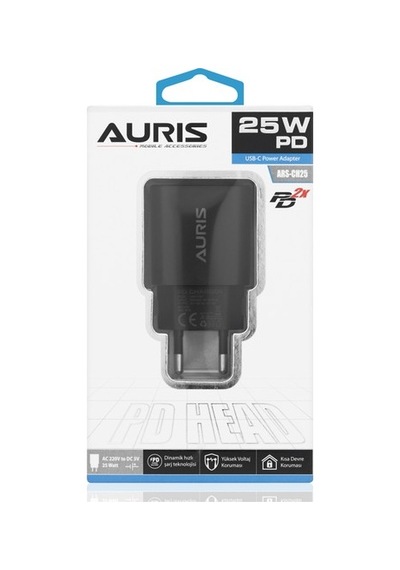 HASIRCIJET AURIS ARS-CH25 USB-C to TYPE-C 25W PD ŞARJ SETİ