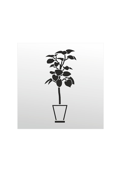 Folyo Sticker Vazo 70cm Uzunluk Siyah