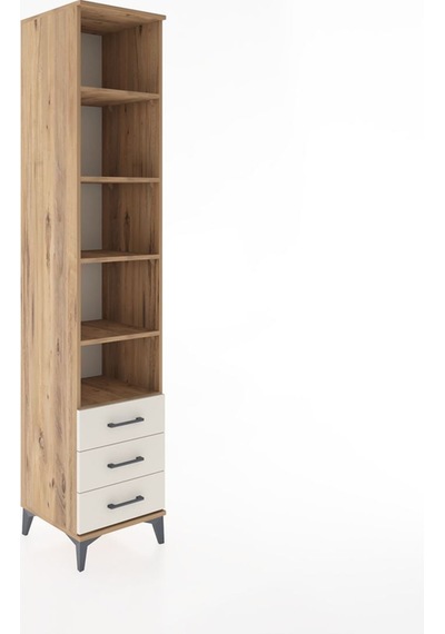 Hyperion Dolap 5 Raflı 3 Çekmeceli 44x44x221 Çam-aytaşı Atlas Çam
