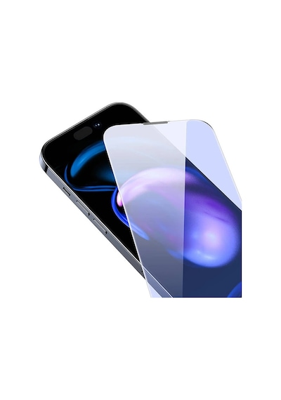 Baseus İphone 15 Plus Full Koruma Anti Mavi Işık Tempered Cam Ekran Koruyucu 2 Adet Set- 5775