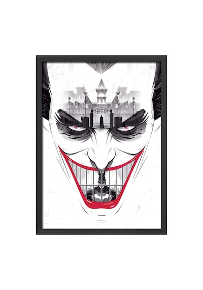 Batman: Arkham Origins Siyah Ahşap Çerçeveli Poster, Dekoratif Oyun Duvar Tablosu