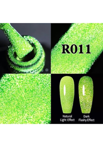 Ur Sugar Reflective Fluorescent Gel 7,5 Ml Karanlıkta Parlayan Sımlı Kalıcı Oje R011