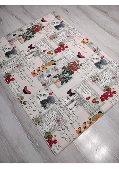 Yıkanabilir Kaymaz Halı D180 Mutfak Halısı 100X140 Cm
