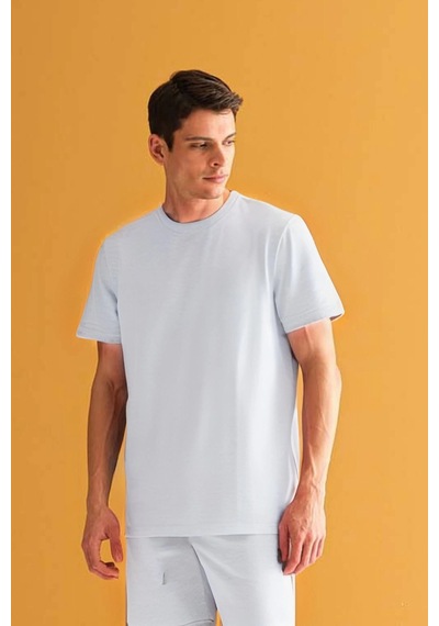 Tarzsokak Erkek Oversize Comfort Kısa Kollu Beyaz