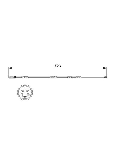 Fren Balata Fısı On Uzunluk 723 Mm Bmw E81 E87 E90 E92 E93 34356792560