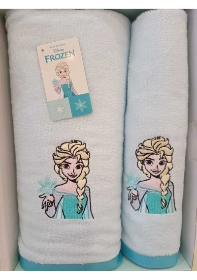 Özdilek Dsny Frozen Snowflake Mavi Banyo Seti Mavi