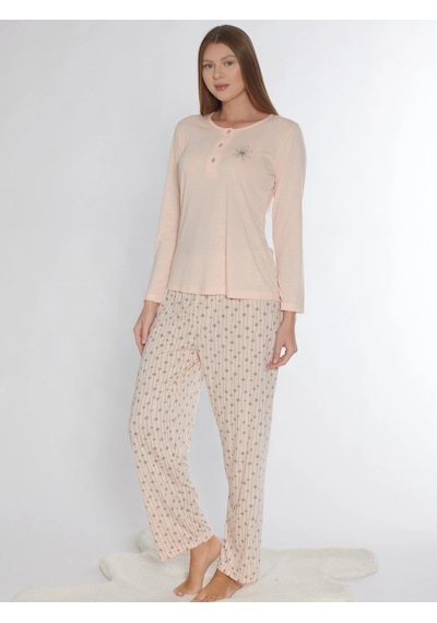 Uzun Kol Pijama Takım Viskon Alperi 790-76 SOMON
