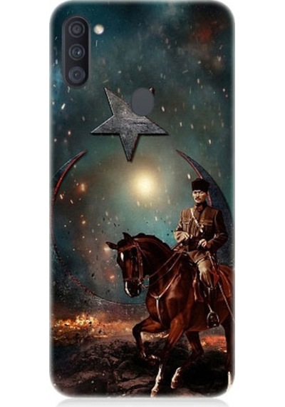 Samsung Galaxy A11 Uyumlu Mustafa Kemal Atatürk Ve Mücadele Yılları Desenli Silikon Kılıf