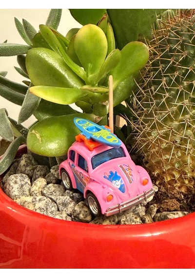 Mini Tosbağa Vosvos Metal Model Araba Tatil & Karavan Temalı