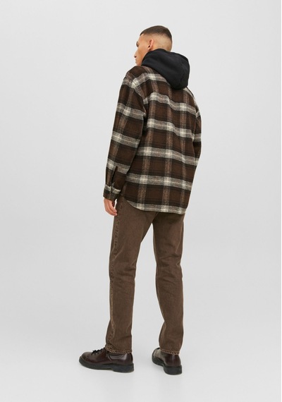 Jack & Jones Ekose Desenli Uzun Kollu Gömlek - Zac 12239303 Chocolate Brown Koyu Siyah Jack & Jones Ekose Desenli Uzun Kollu Gömlek - Zac 12239303 Chocolate Brown Koyu Siyah