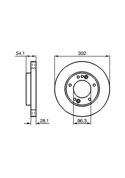 Kia Sorento 2.5crdi 2002-2009 Bosch Ön Disk 302mm 2 Adet