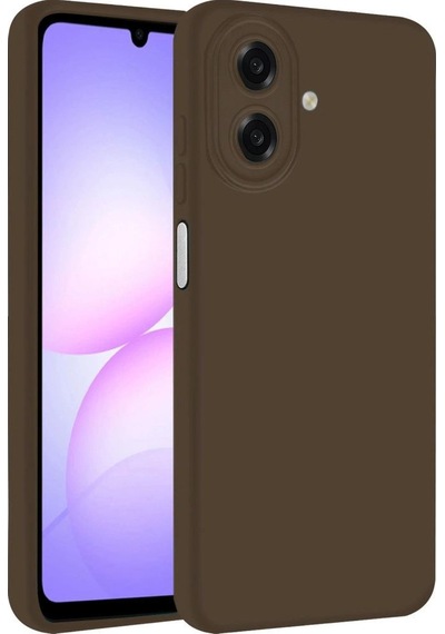 Samsung Galaxy Uyumlu, A07 4g First Silikon - Kahverengi