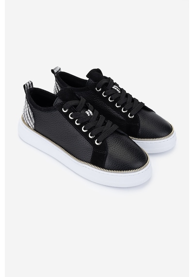 Valmenti Kadın Hakiki Deri Siyah Floter Sneakers & Spor Ayakkabı 1115 1950 Bn Ayk Y25 Sıyah Fltr Siyah