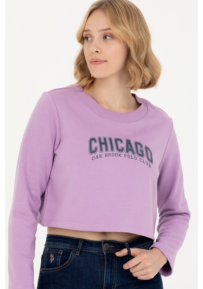 U.s. Polo Assn. Kadın Lila Sweatshirt 50271650-vr034 Lila