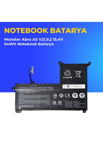 Monster Abra A5 V21.9.2 15.4v 54wh Notebook Batarya